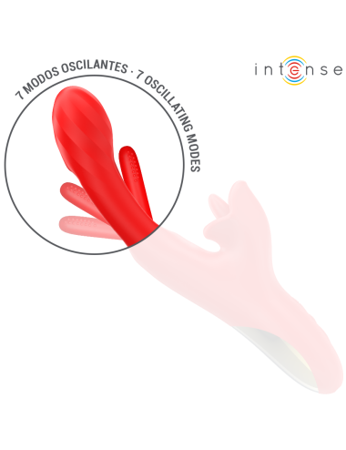INTENSE - JESSICA MULTIFUNKTIONSVIBRATOR KLITORISSTIMULATION 24,8 CM ROT