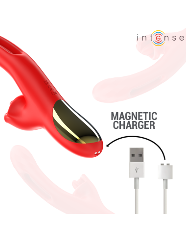 INTENSE - JESSICA MULTIFUNKTIONSVIBRATOR KLITORISSTIMULATION 24,8 CM ROT