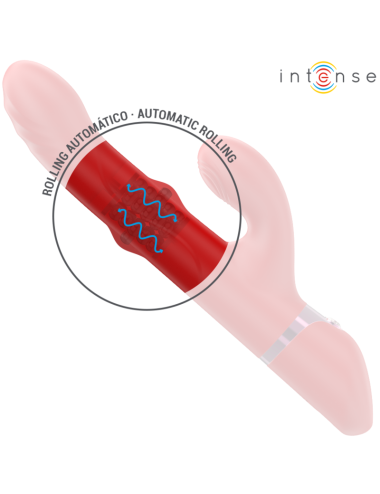 INTENSE - LELE MULTIFUNKTIONSVIBRATOR ROTIEREND & OSZILLATION & STIMULATION ROT