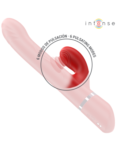 INTENSE - LELE MULTIFUNKTIONSVIBRATOR ROTIEREND & OSZILLATION & STIMULATION ROT