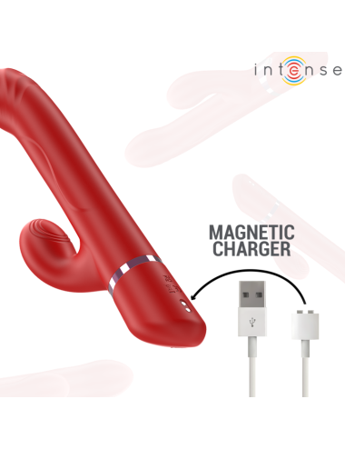 INTENSE - LELE MULTIFUNKTIONSVIBRATOR ROTIEREND & OSZILLATION & STIMULATION ROT