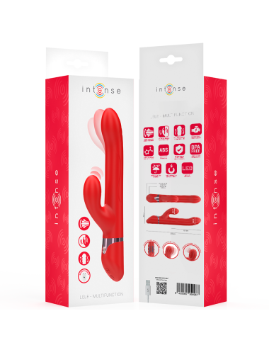 INTENSE - LELE MULTIFUNKTIONSVIBRATOR ROTIEREND & OSZILLATION & STIMULATION ROT