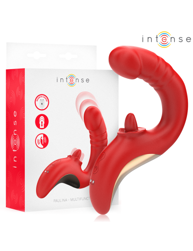 INTENSE - PAULINA VIBRATOR UND STIMULATOR IN U-FORM ROT