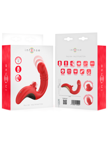 INTENSE - PAULINA VIBRATOR UND STIMULATOR IN U-FORM ROT