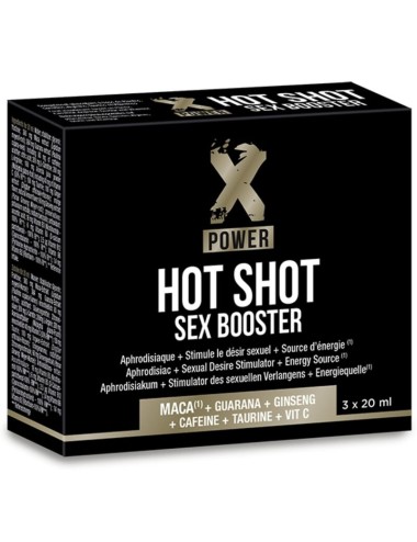 X POWER - HOT SHOT SEX BOOSTER STEIGERT DIE LIBIDO 3 X 20 ML