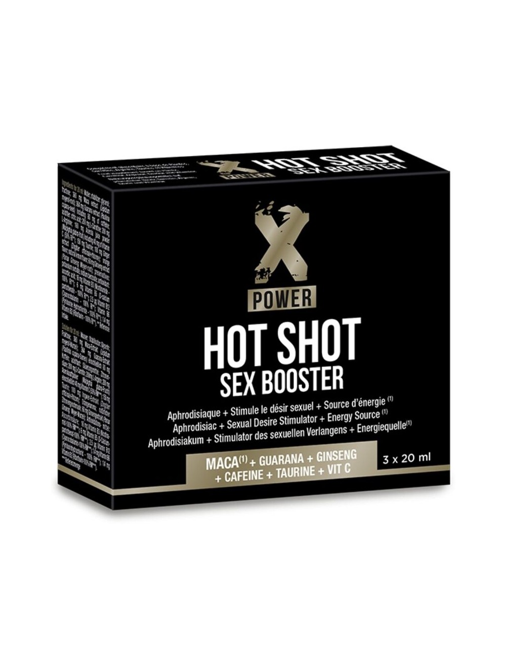 X POWER - HOT SHOT SEX BOOSTER STEIGERT DIE LIBIDO 3 X 20 ML
