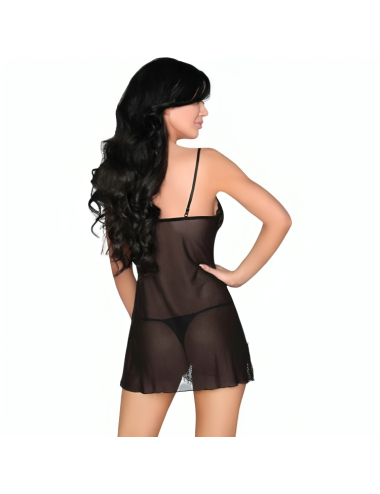 LIVCO CORSETTI FASHION - LUISE 1710 BABYDOLL + TANGA SCHWARZ M