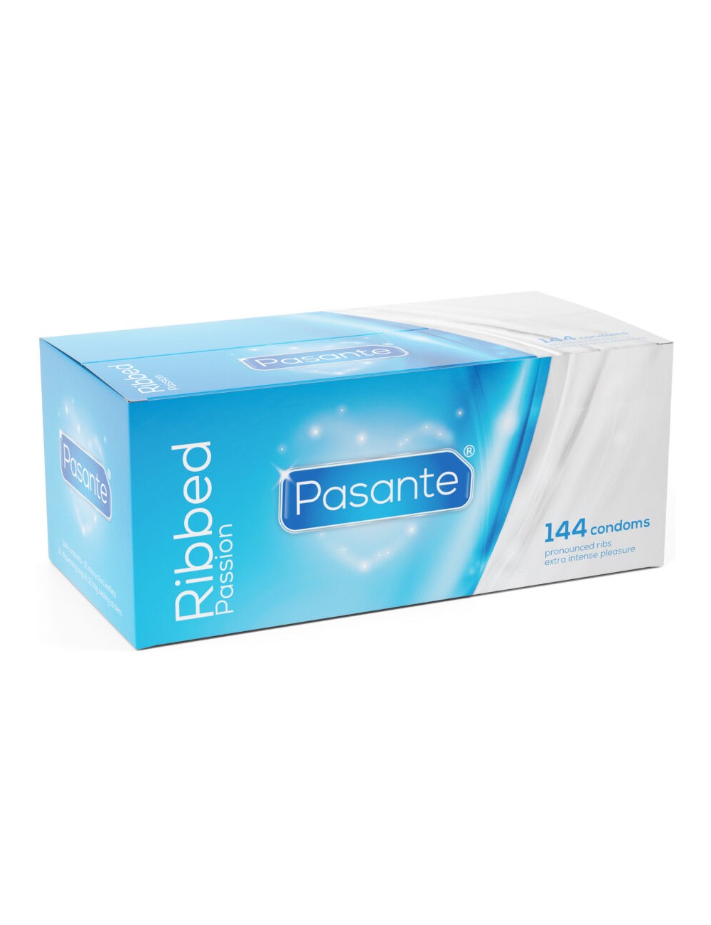 PASANTE - GERIPPTE PASSION-KONDOME BOX 144 EINHEITEN