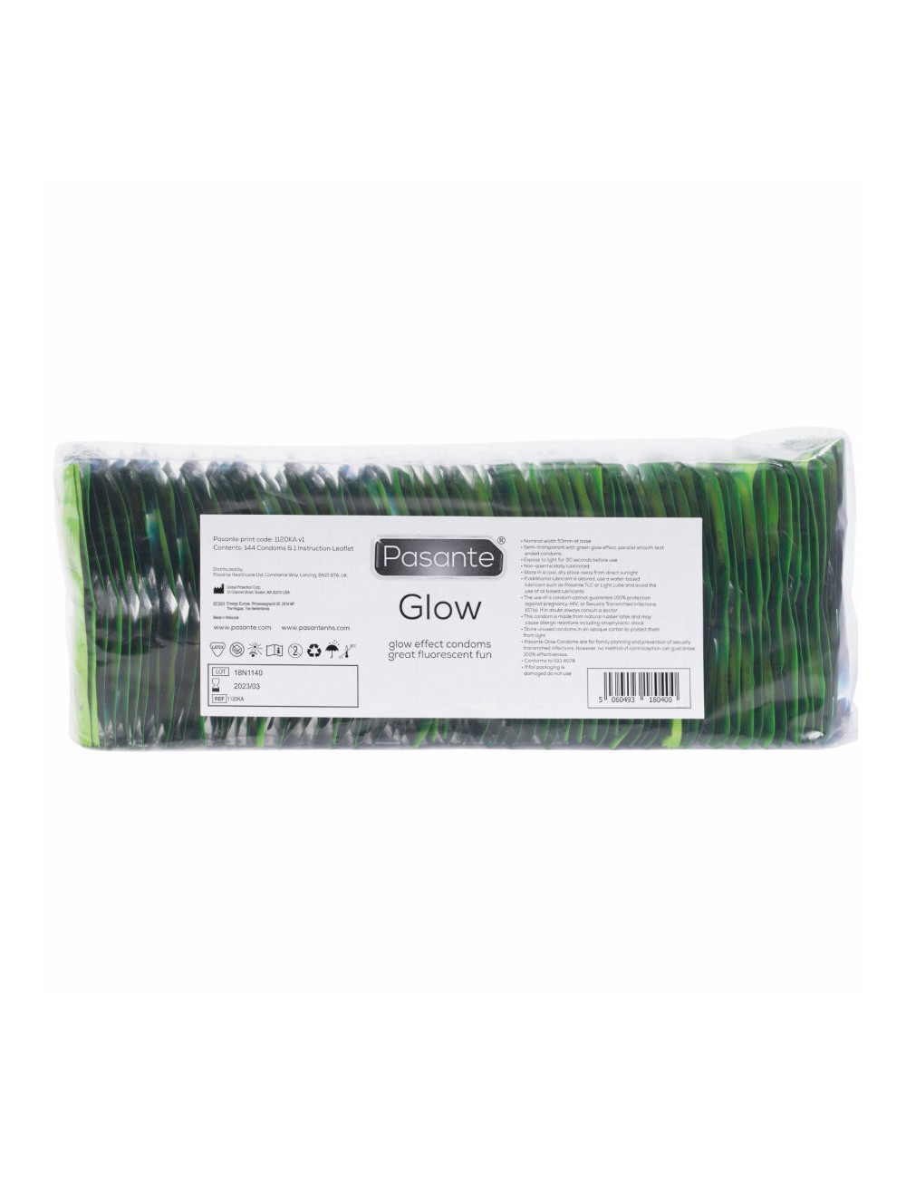 PASANTE - GLOW-KONDOMBEUTEL 144 EINHEITEN PASANTE - GLOW-KONDOMBEUTEL 144 EINHEITEN
