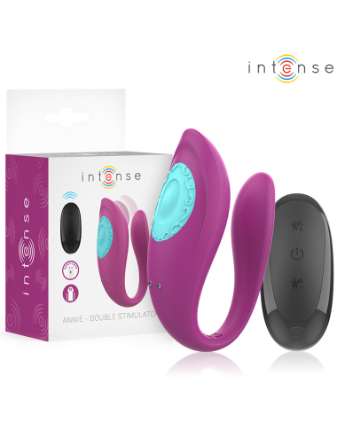 INTENSE - ANNIE U-FÖRMIGER VIBRATOR UND STIMULATOR LILA FERNBEDIENUNG