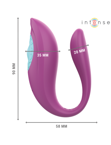 INTENSE - ANNIE U-FÖRMIGER VIBRATOR UND STIMULATOR LILA FERNBEDIENUNG