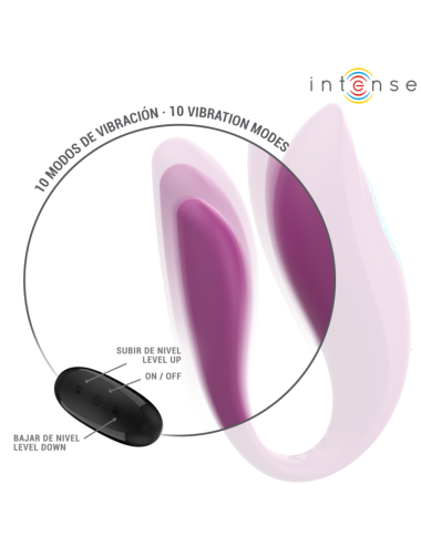 INTENSE - ANNIE U-FÖRMIGER VIBRATOR UND STIMULATOR LILA FERNBEDIENUNG