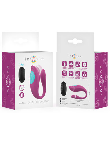 INTENSE - ANNIE U-FÖRMIGER VIBRATOR UND STIMULATOR LILA FERNBEDIENUNG