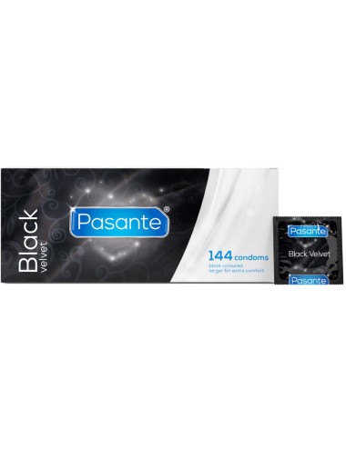 PASANTE - BLACK VELVET KONDOME BOX 144 EINHEITEN