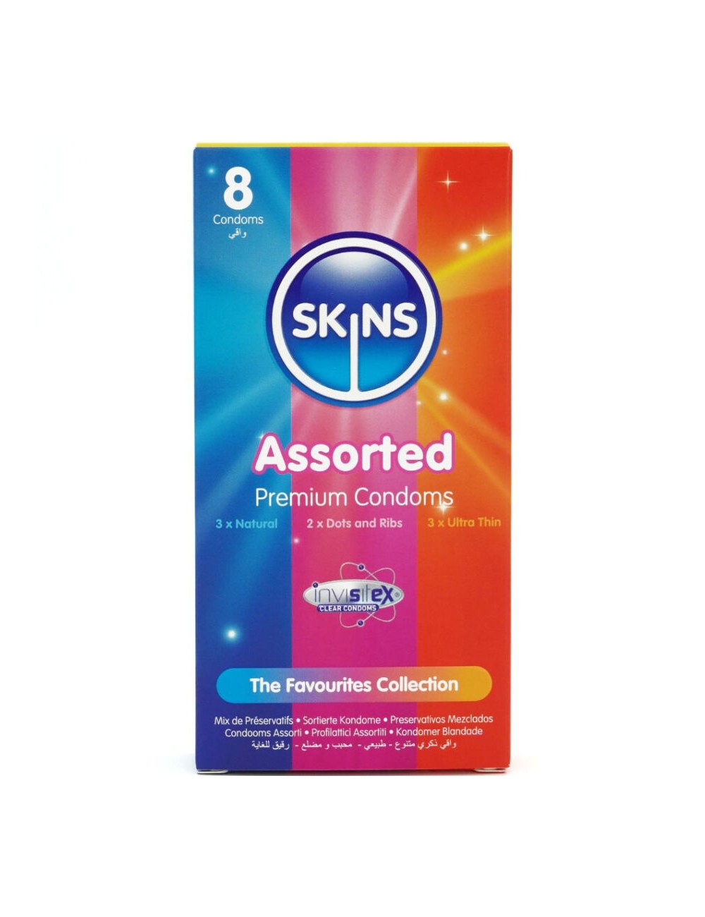 SKINS - SORTIERTE PREMIUM-KONDOME PACKUNG 8