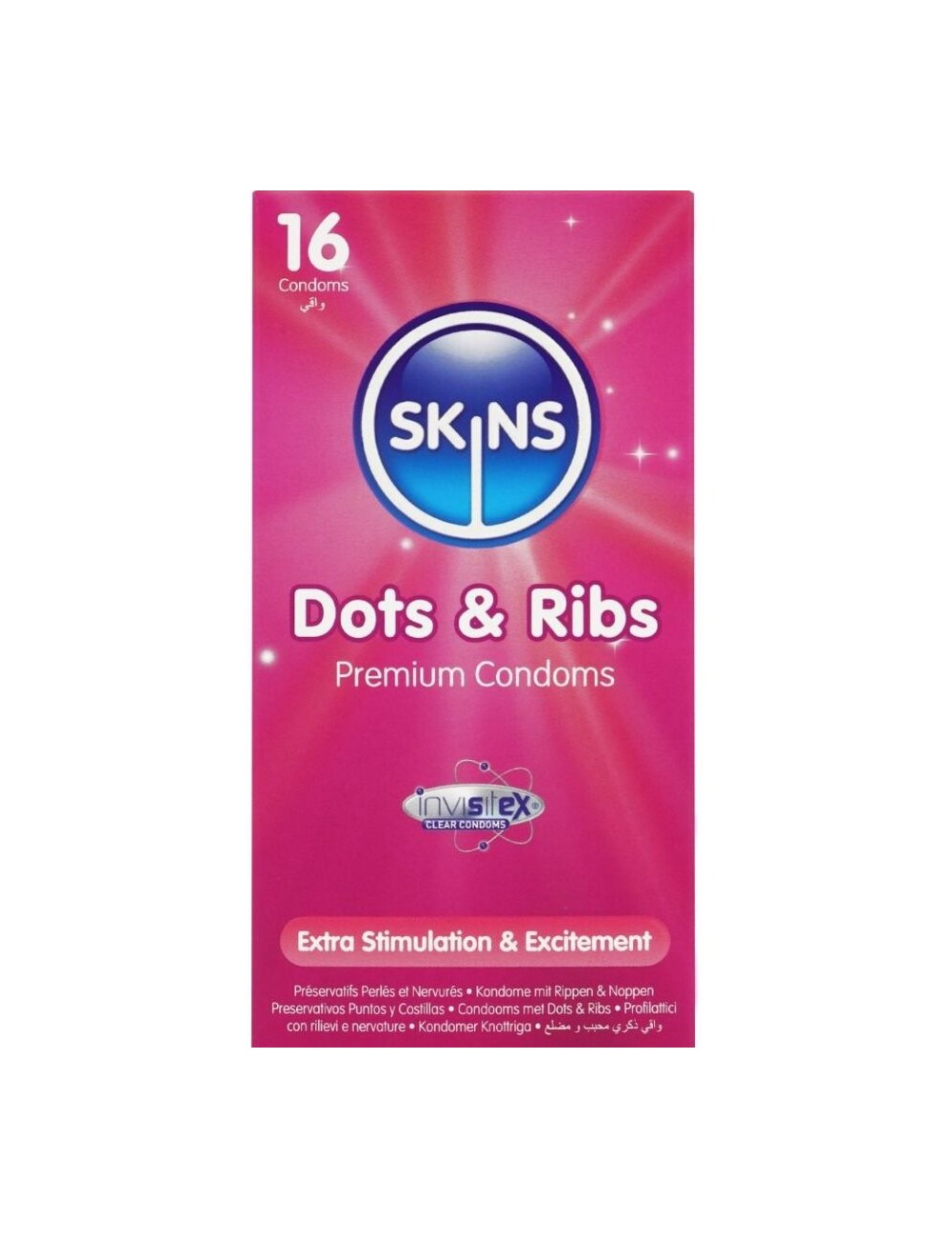 SKINS - DOTS & RIBS PREMIUM-KONDOME PACKUNG 16