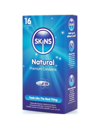 SKINS - NATÜRLICHE PREMIUM-KONDOME PACKUNG 16