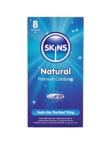 SKINS - NATÜRLICHE PREMIUM-KONDOME PACKUNG 8