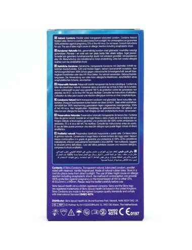 SKINS - NATÜRLICHE PREMIUM-KONDOME PACKUNG 8