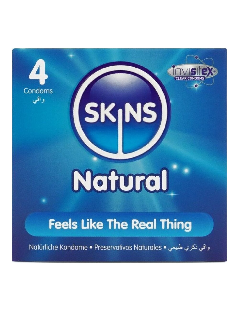 SKINS - NATÜRLICHE PREMIUM-KONDOME PACKUNG 4
