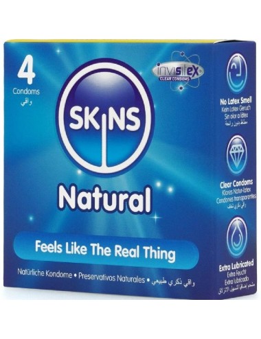 SKINS - NATÜRLICHE PREMIUM-KONDOME PACKUNG 4