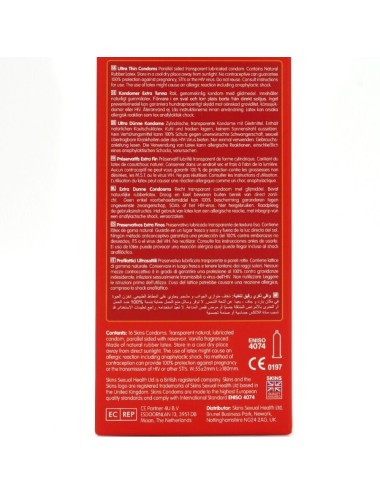 SKINS - ULTRADÜNNE PREMIUM-KONDOME PACKUNG 16