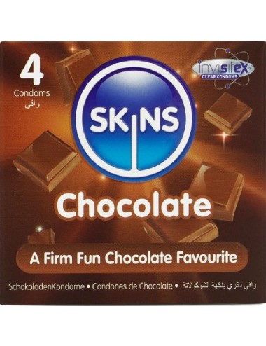 SKINS - SCHOKOLADE PREMIUM-KONDOME PACKUNG 4