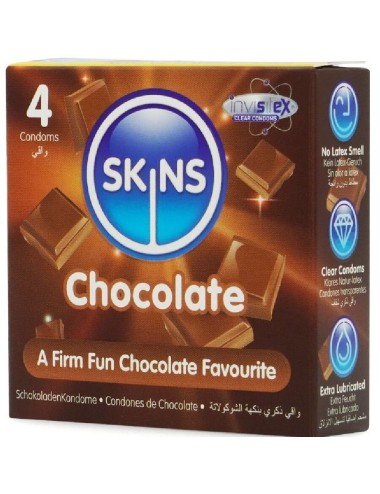 SKINS - SCHOKOLADE PREMIUM-KONDOME PACKUNG 4