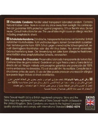 SKINS - SCHOKOLADE PREMIUM-KONDOME PACKUNG 4