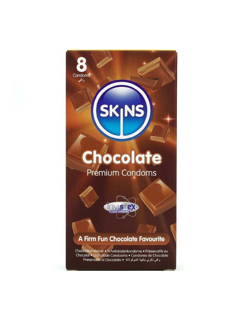 SKINS - SCHOKOLADE PREMIUM-KONDOME PACKUNG 8