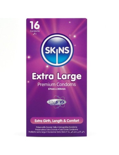SKINS - EXTRA GROSSE PREMIUM-KONDOME PACKUNG 16