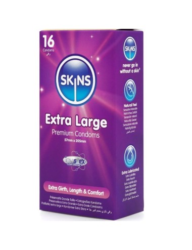 SKINS - EXTRA GROSSE PREMIUM-KONDOME PACKUNG 16