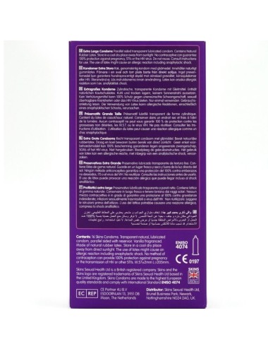 SKINS - EXTRA GROSSE PREMIUM-KONDOME PACKUNG 16
