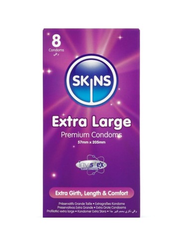 SKINS - EXTRA GROSSE PREMIUM-KONDOME PACKUNG 8
