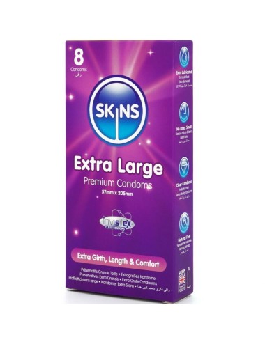 SKINS - EXTRA GROSSE PREMIUM-KONDOME PACKUNG 8