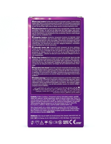 SKINS - EXTRA GROSSE PREMIUM-KONDOME PACKUNG 8