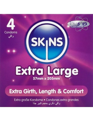 SKINS - EXTRA GROSSE PREMIUM-KONDOME PACKUNG 4