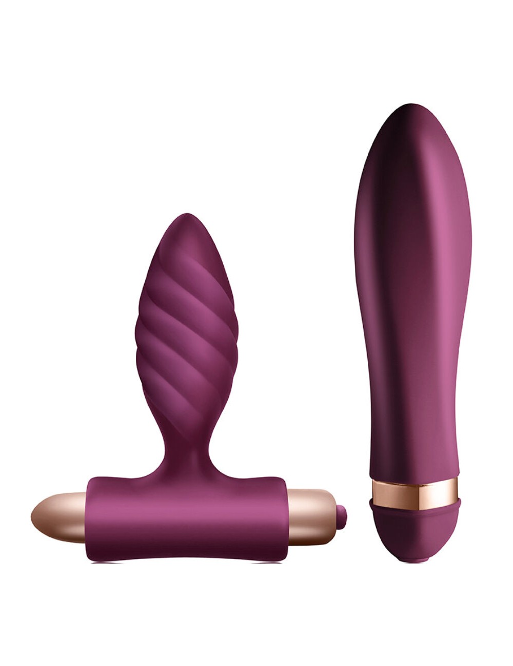 CLIMAXIMUM - DESIRE KIT TWISTED VIBRATOR + ANALPLUG CLIMAXIMUM - DESIRE KIT TWISTED VIBRATOR + ANALPLUG