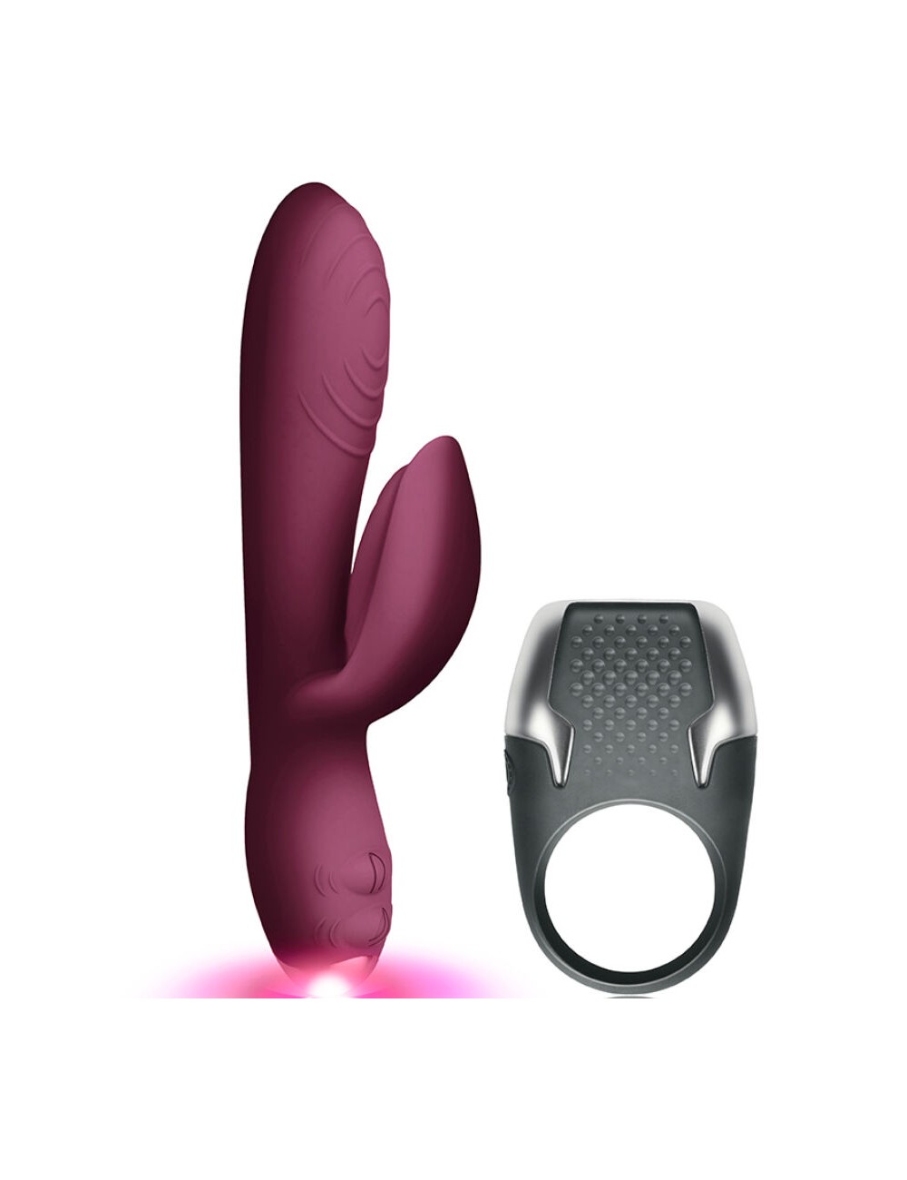 CLIMAXIMUM - LAMOUR KIT RABBIT VIBRATOR + LED-PENISRING CLIMAXIMUM - LAMOUR KIT RABBIT VIBRATOR + LED-PENISRING