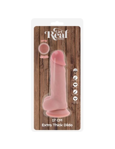 GET REAL - DELUXE REALISTISCHER PENIS MIT HODEN EXTRA DICK 17 CM