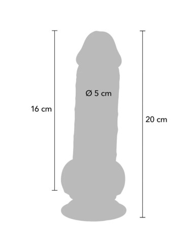 GET REAL - DELUXE REALISTISCHER PENIS MIT HODEN EXTRA DICK 20 CM