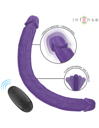 INTENSE - GUNTER DILDO DOPPELVIBRATOR 40 CM LILA FERNBEDIENUNG