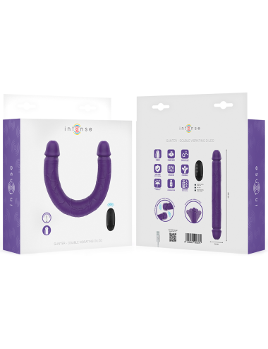 INTENSE - GUNTER DILDO DOPPELVIBRATOR 40 CM LILA FERNBEDIENUNG