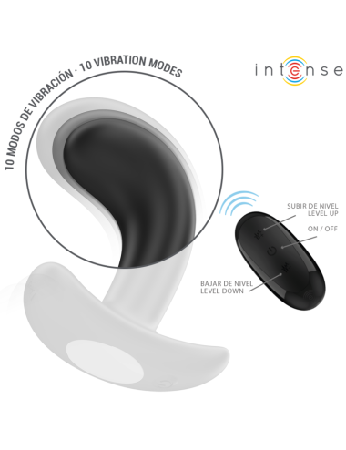 INTENSE - CHANDLER ANAL PLUG 10 VIBRATIONEN SCHWARZ FERNBEDIENUNG