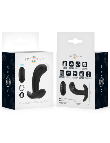 INTENSE - CHANDLER ANAL PLUG 10 VIBRATIONEN SCHWARZ FERNBEDIENUNG