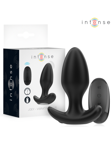 INTENSE - JOEY ANAL PLUG 10 VIBRATIONEN SCHWARZ FERNBEDIENUNG