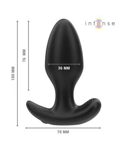 INTENSE - JOEY ANAL PLUG 10 VIBRATIONEN SCHWARZ FERNBEDIENUNG