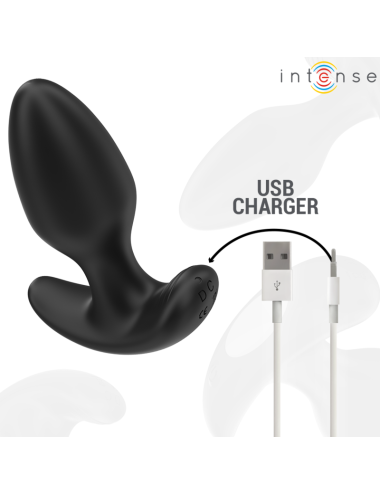 INTENSE - JOEY ANAL PLUG 10 VIBRATIONEN SCHWARZ FERNBEDIENUNG