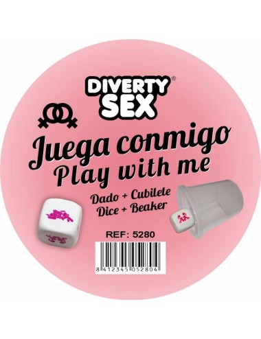 DIABLO PICANTE - WEISSER HARTER WÜRFEL MIT FRAUENPOSITIONEN UND WÜRFEL