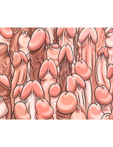 DIABLO PICANTE - FARBIGES MAUSPAD MIT PENIS-DESIGN